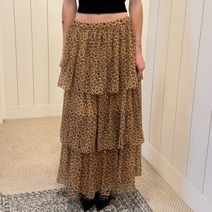 Rachel Parcell Leopard Skirt XS
